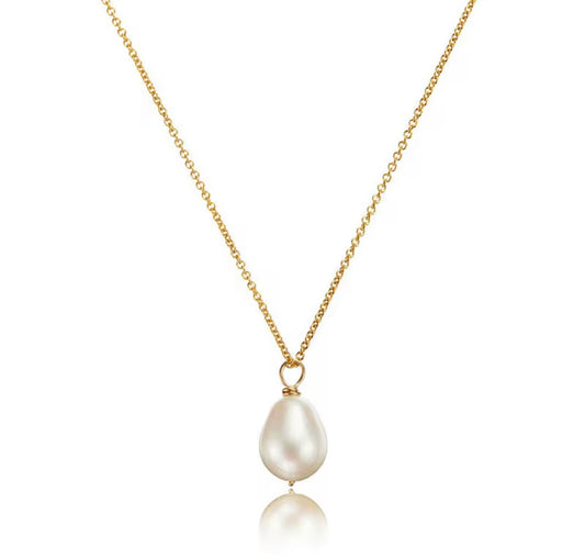 Small Baroque Pearl Adjustable Necklace