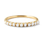 Tiny Pearl Eternity 18K Gold-Plated Ring Size 6